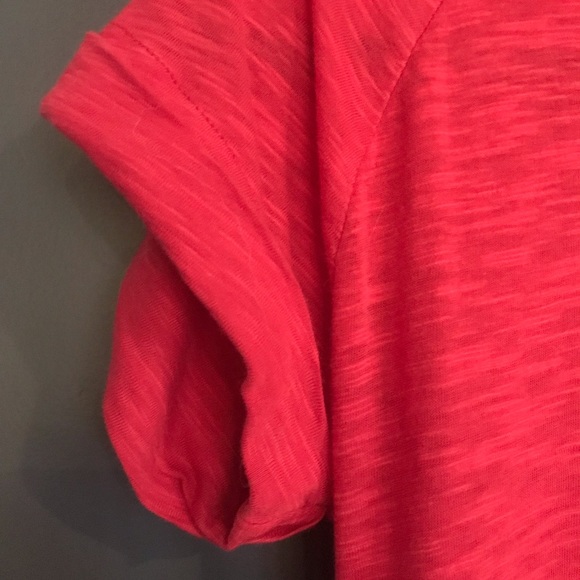NWT Mossimo Dutti Small Red Cotton T-Shirt with Front Pocket - Picture 4 of 9